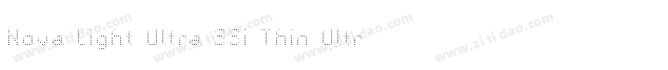 Nova Light Ultra SSi Thin Ultra Condensed字体转换
